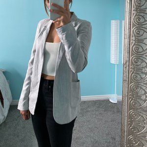 Aritzia Talula Kent Blazer Light Grey Blue